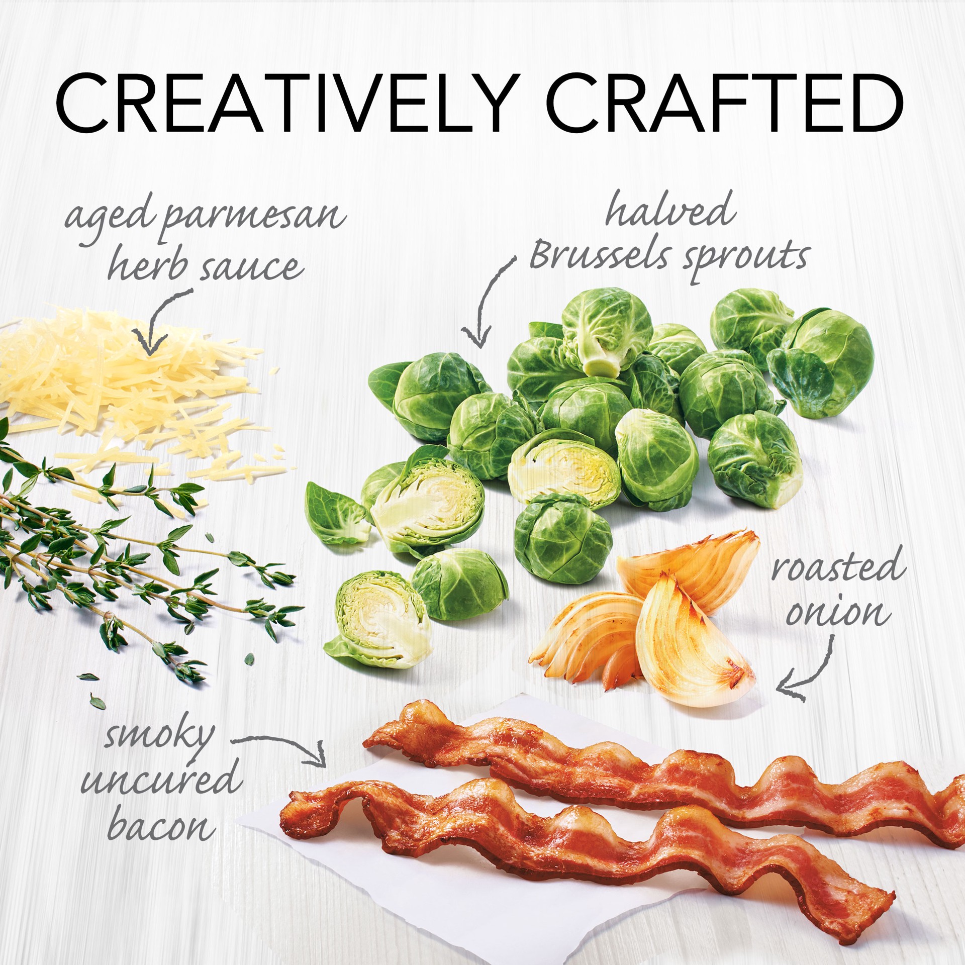 slide 5 of 5, Alexia Brussels Sprouts & Uncured Bacon, 10 oz., 9 oz