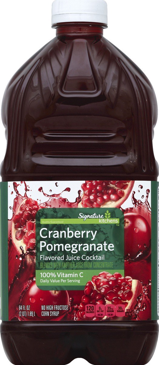 slide 2 of 4, Signature Kitchens Juice Pomegranate Cranberry, 