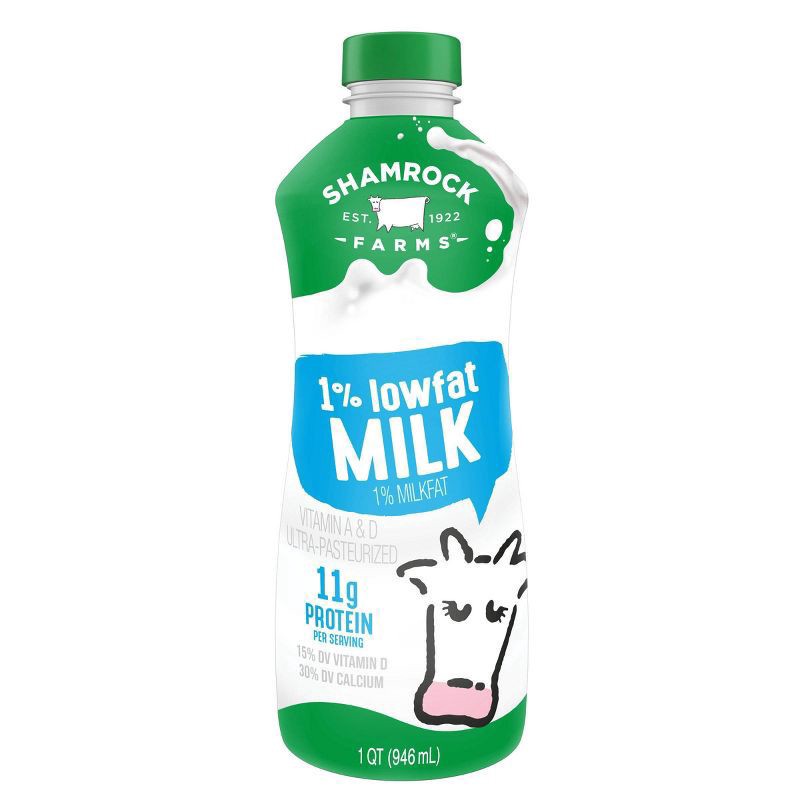 slide 2 of 2, Shamrock Farms Fat Free Half & Half 1 qt, 1 qt