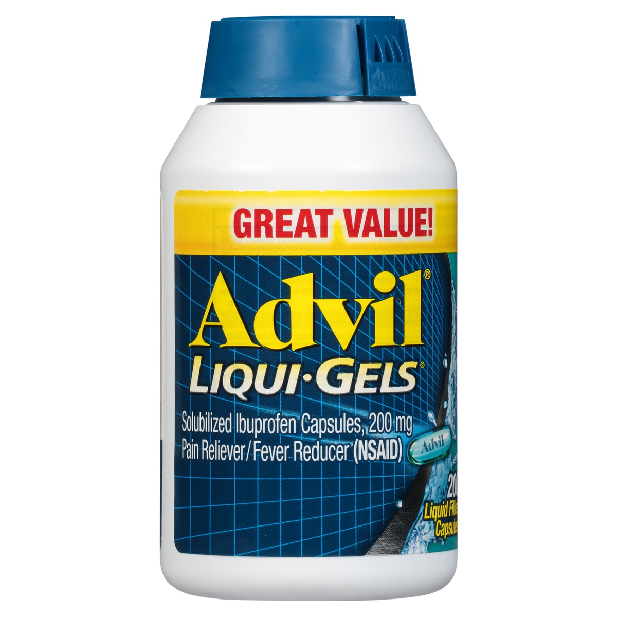 slide 1 of 5, Advil Liqui-Gels Pain Reliever/Fever Reducer Liquid Filled Capsules - Ibuprofen (NSAID) - 200ct, 200 cnt