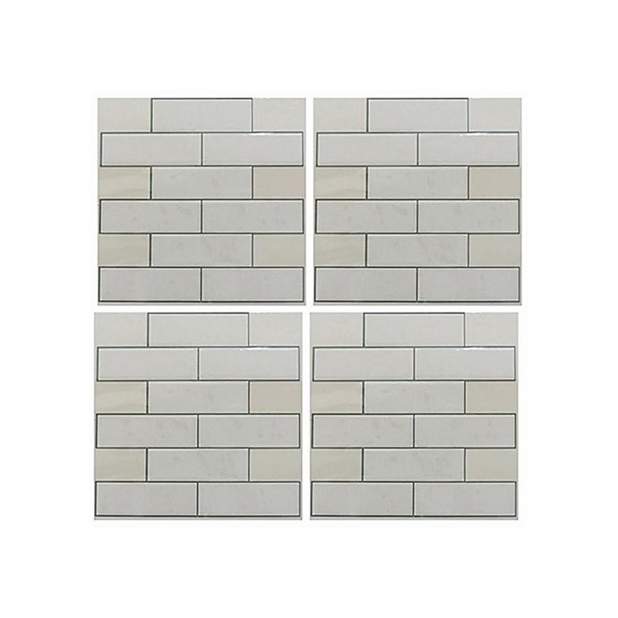 slide 1 of 2, Roommates Subway Peel & Stick StickTILES - White, 4 ct