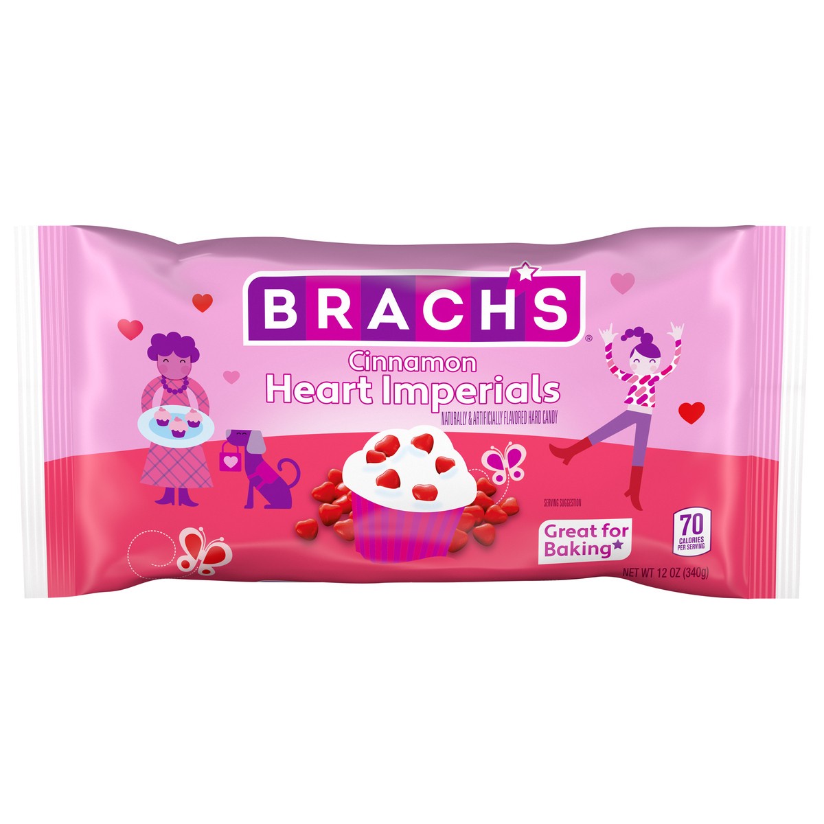 slide 1 of 9, Brach's Brach'S Cinnamon Imperial Hearts, 12 oz