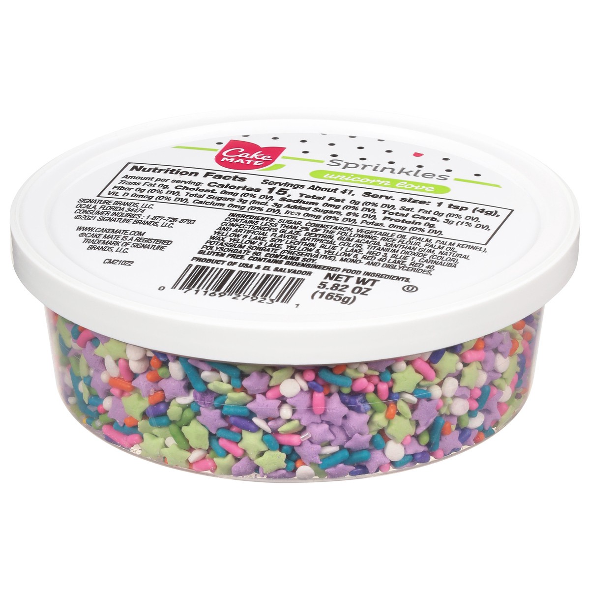 slide 9 of 12, Cake Mate Unicorn Love Sprinkles 5.82 oz, 5.82 oz