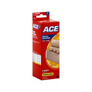 slide 1 of 6, Ace Advanced Antimicrobial Elastic Bandage 6 Inch Width, 1 ct