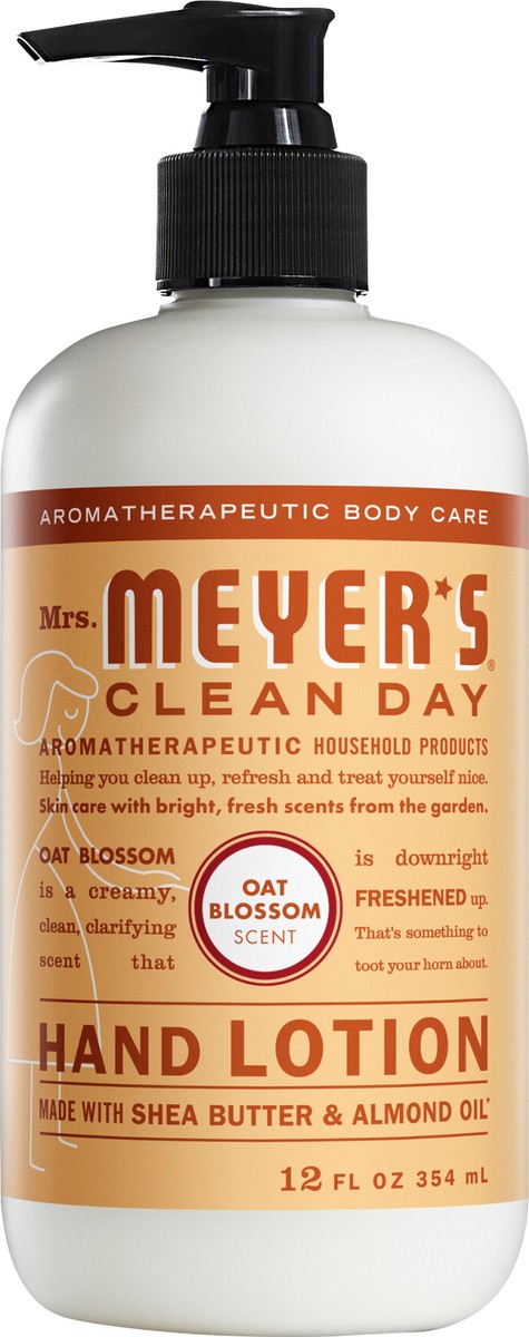 slide 2 of 3, Mrs. Meyer's Clean Day Hand Lotion, Oat Blossom Scent, 12 Ounce Bottle, 12 oz