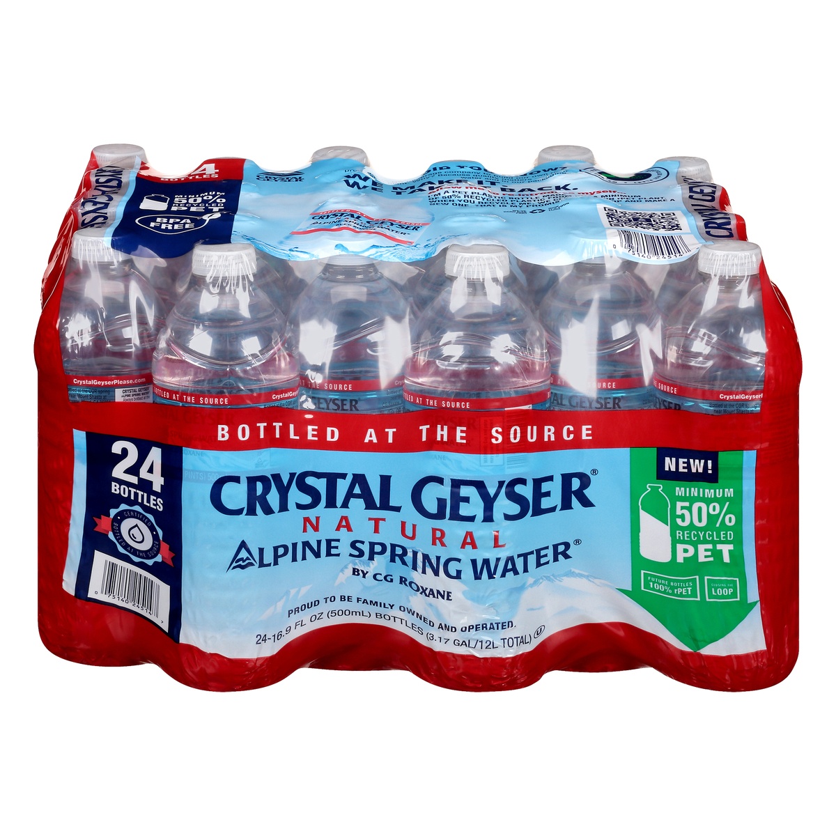 slide 1 of 1, Crystal Geyser Spring Water, 24 ct
