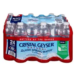 Crystal Geyser Natural Alpine Spring Water 24 ea