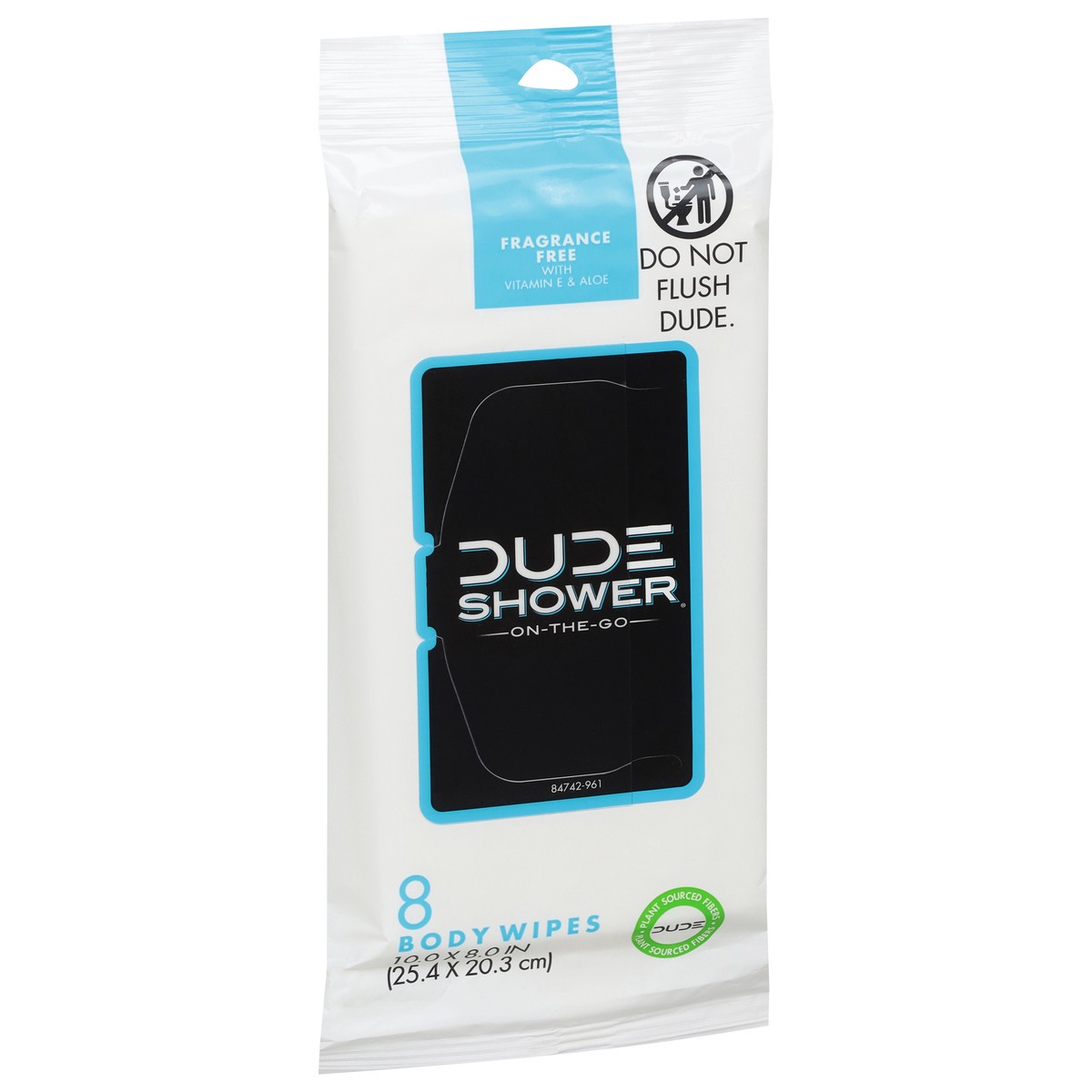 slide 9 of 10, Dude Shower Body Wipes 8 Each, 8 ct