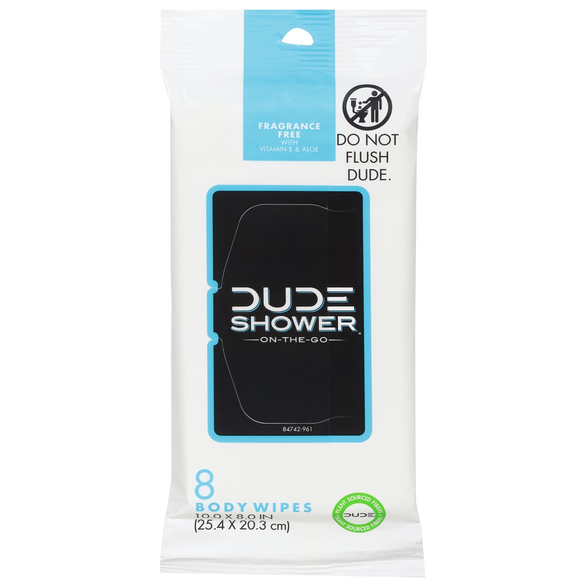 slide 8 of 10, Dude Shower Body Wipes 8 Each, 8 ct