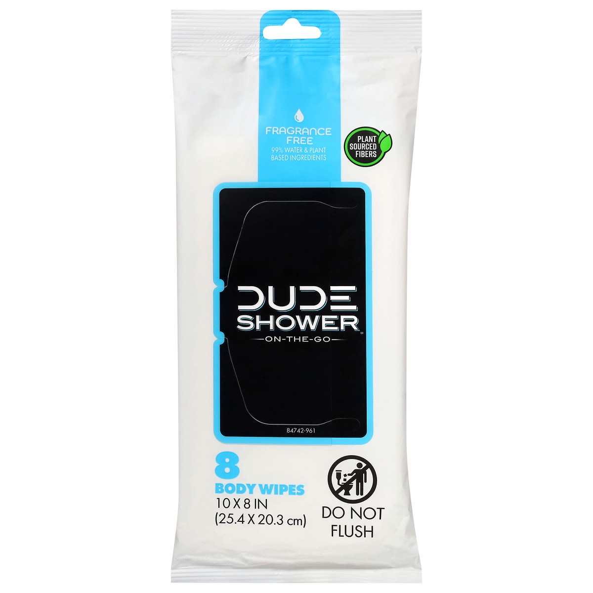 slide 1 of 10, Dude Shower Body Wipes 8 Each, 8 ct