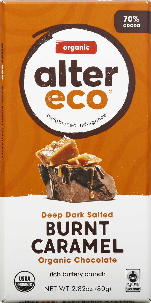 slide 1 of 1, Alter Eco Chocolate Bar Salted Almon, 2.82 oz