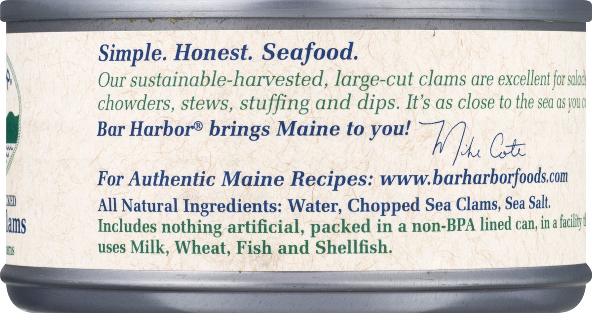 slide 4 of 12, Bar Harbor Chopped Sea Clams, 6.5 oz