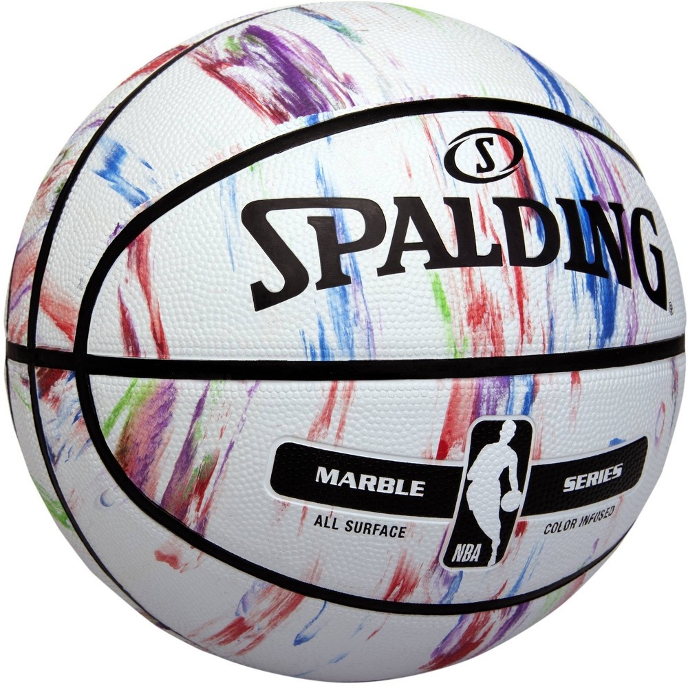 slide 2 of 3, Spalding NBA Marble Series Basketball, 1 ct