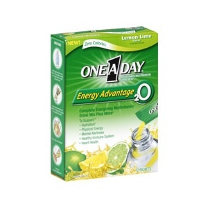 slide 1 of 1, One A Day Complete Multivitamin Energizing Drink Mix Lemon-Lime Flavor, 12 ct