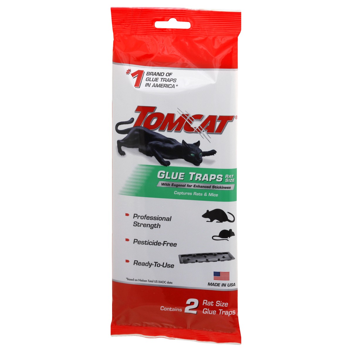 slide 9 of 9, Tomcat Rat Size Glue Traps 2 ea, 2 ct