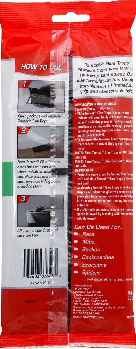 slide 2 of 9, Tomcat Rat Size Glue Traps 2 ea, 2 ct