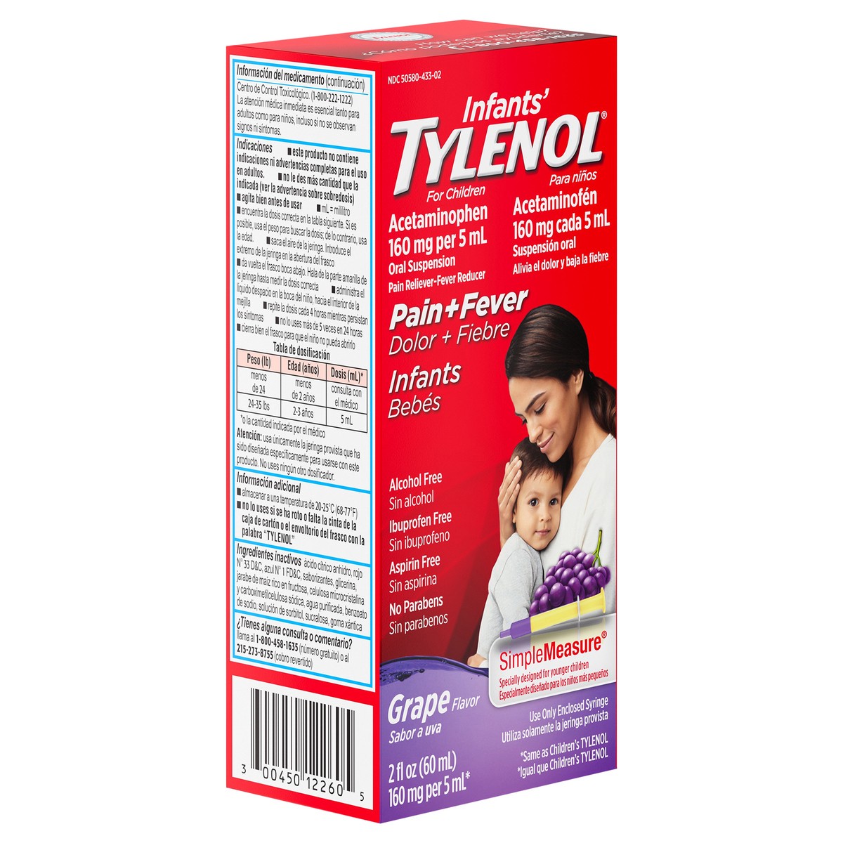 slide 2 of 7, Infants' Tylenol Pain Reliever and Fever Reducer Liquid Drops - Acetaminophen - Grape - 2 fl oz, 2 fl oz