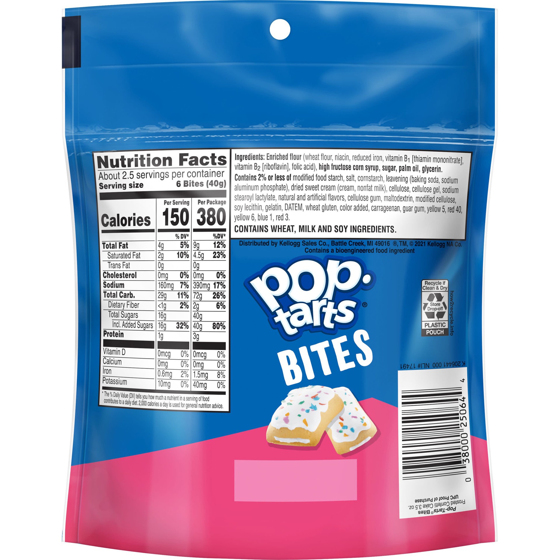 slide 2 of 5, Pop-Tarts Bites Frosted Confetti Cake Pastry Bites 3.5 oz, 3.50 oz