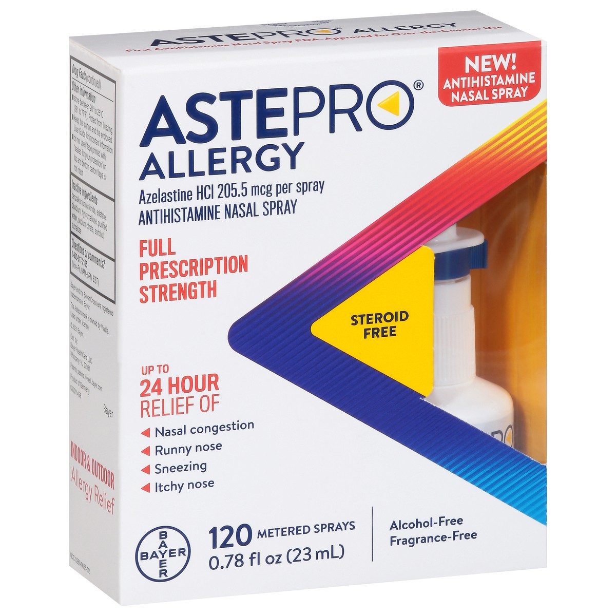 slide 7 of 13, Astepro Allergy Full Prescription Strength Antihistamine Nasal Spray 0.78 fl oz, 0.78 fl oz