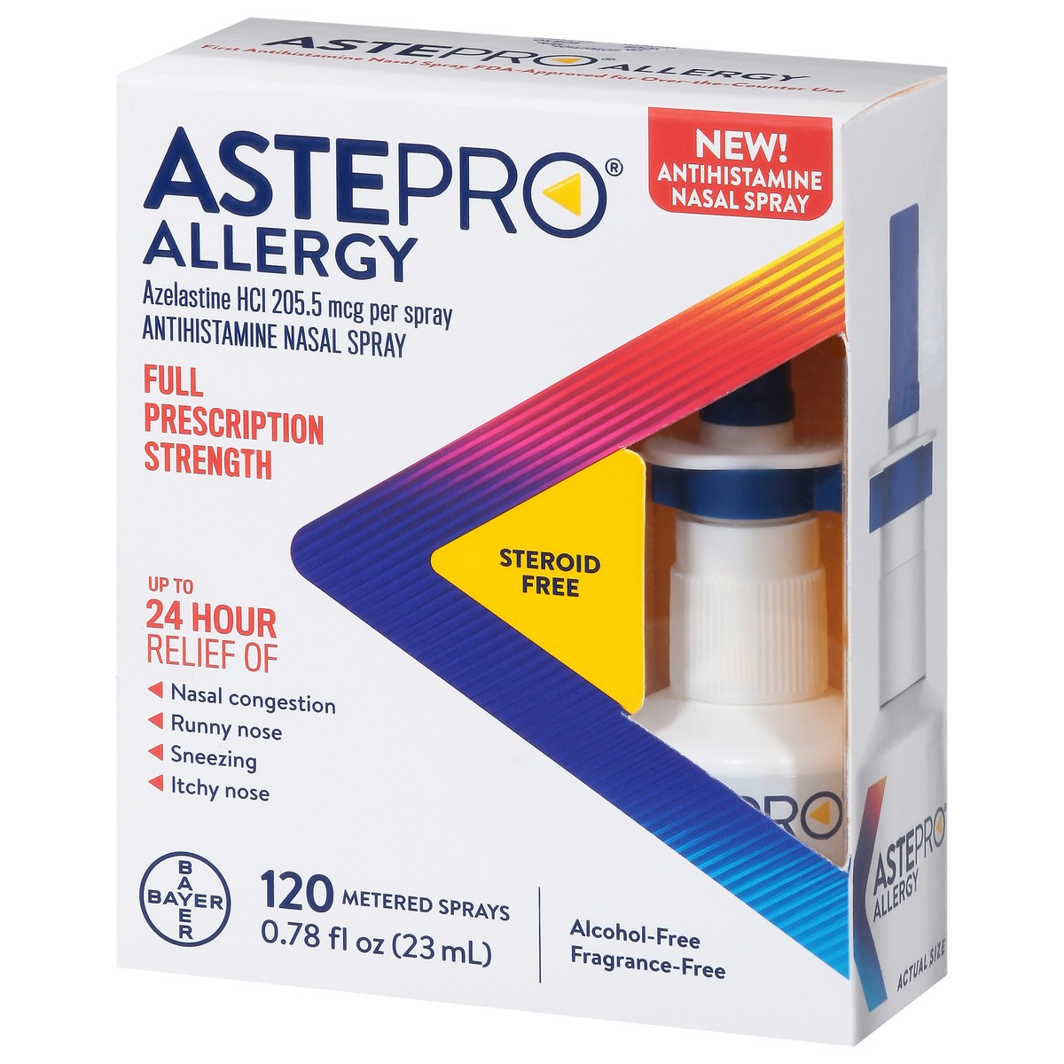 slide 4 of 13, Astepro Allergy Full Prescription Strength Antihistamine Nasal Spray 0.78 fl oz, 0.78 fl oz