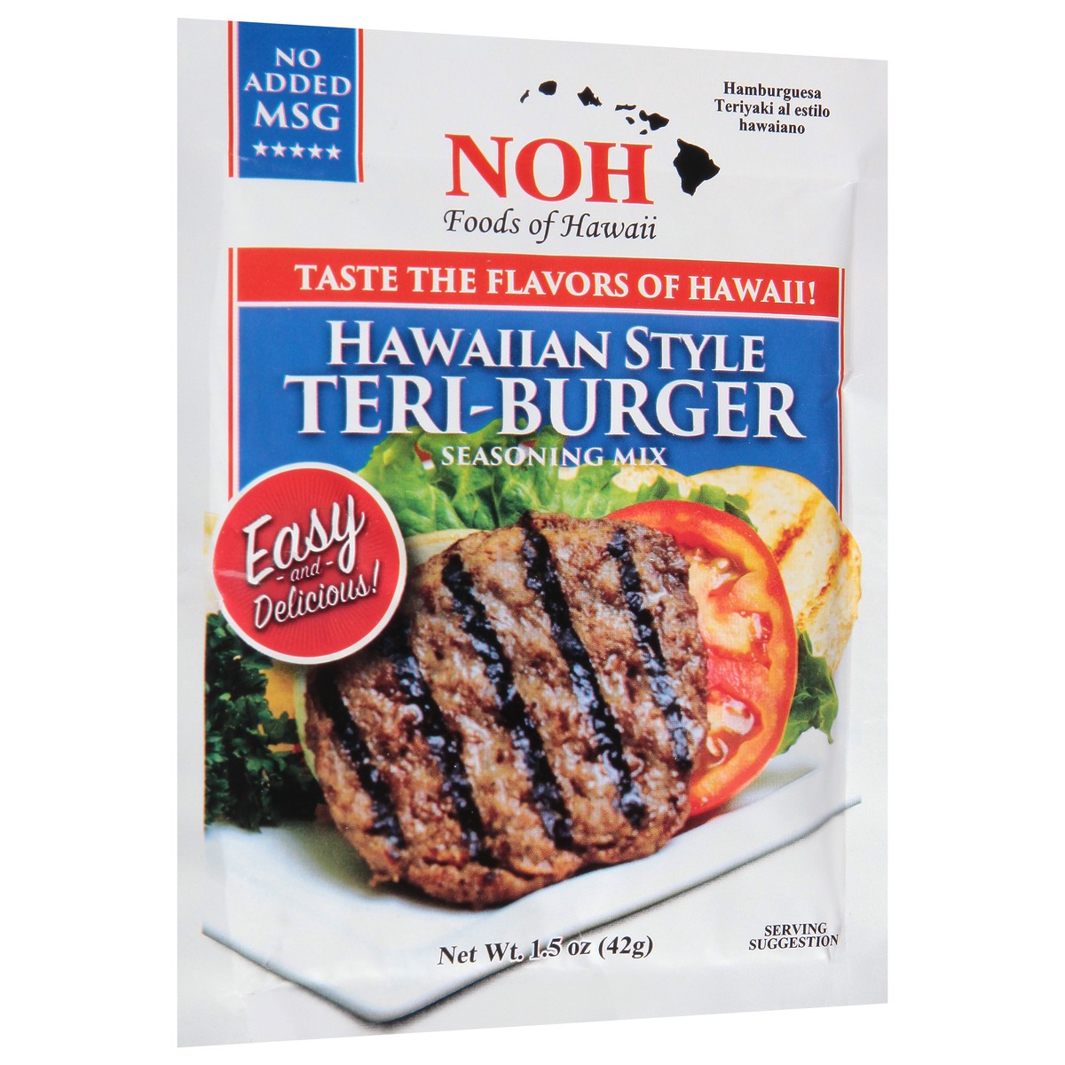 slide 2 of 9, NOH Hawaiian Style Teri-Burger Seasoning Mix 1.5 oz, 