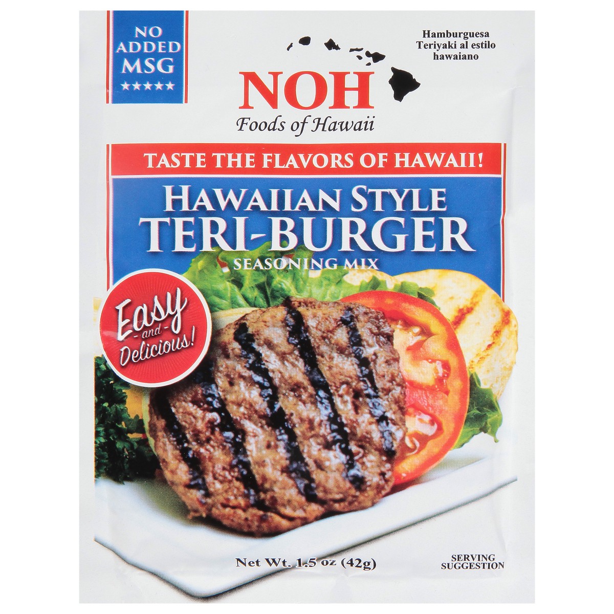 slide 1 of 9, NOH Hawaiian Style Teri-Burger Seasoning Mix 1.5 oz, 