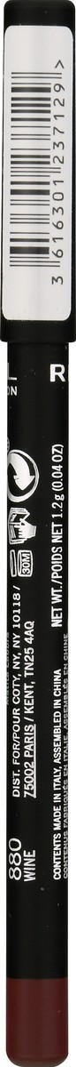 slide 6 of 11, Rimmel London Lasting Finish Wine 880 Lip Liner 1.2 g, 04 oz