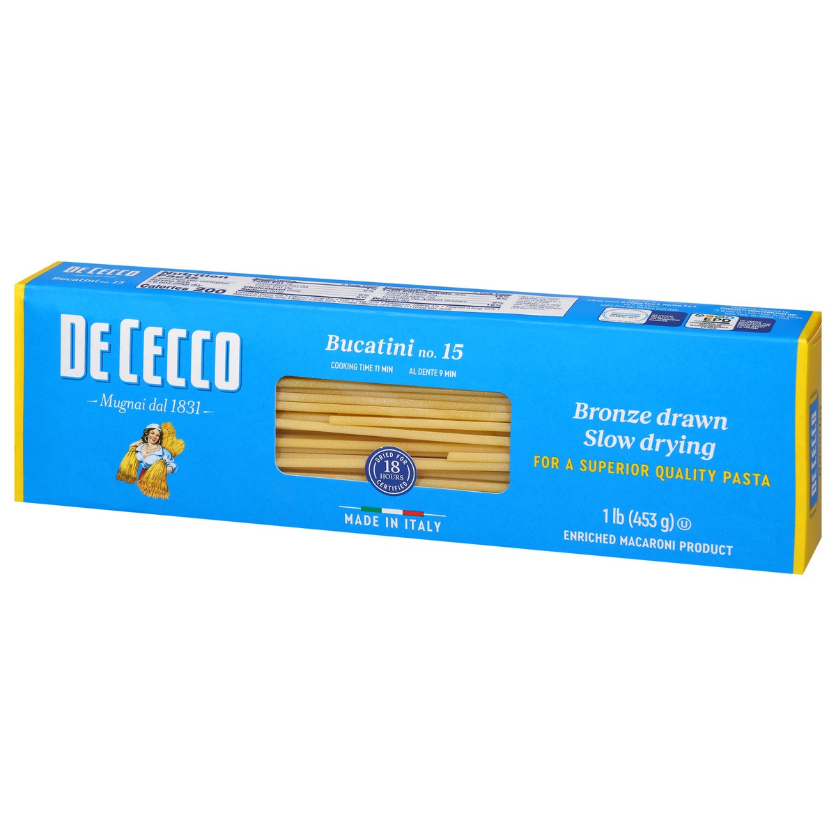 slide 4 of 4, De Cecco No. 15 Bucatini 1 lb, 1 lb