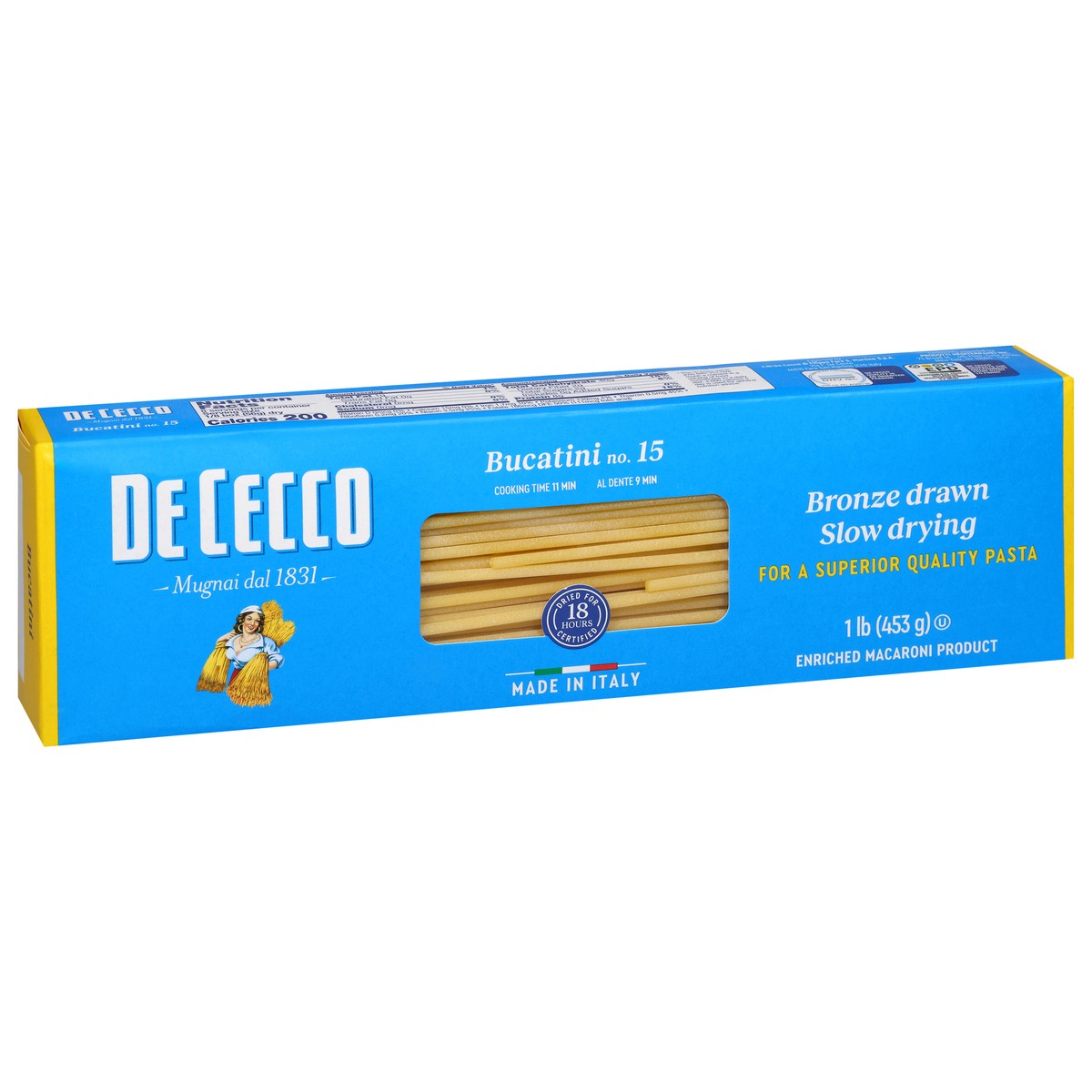 slide 3 of 4, De Cecco No. 15 Bucatini 1 lb, 1 lb