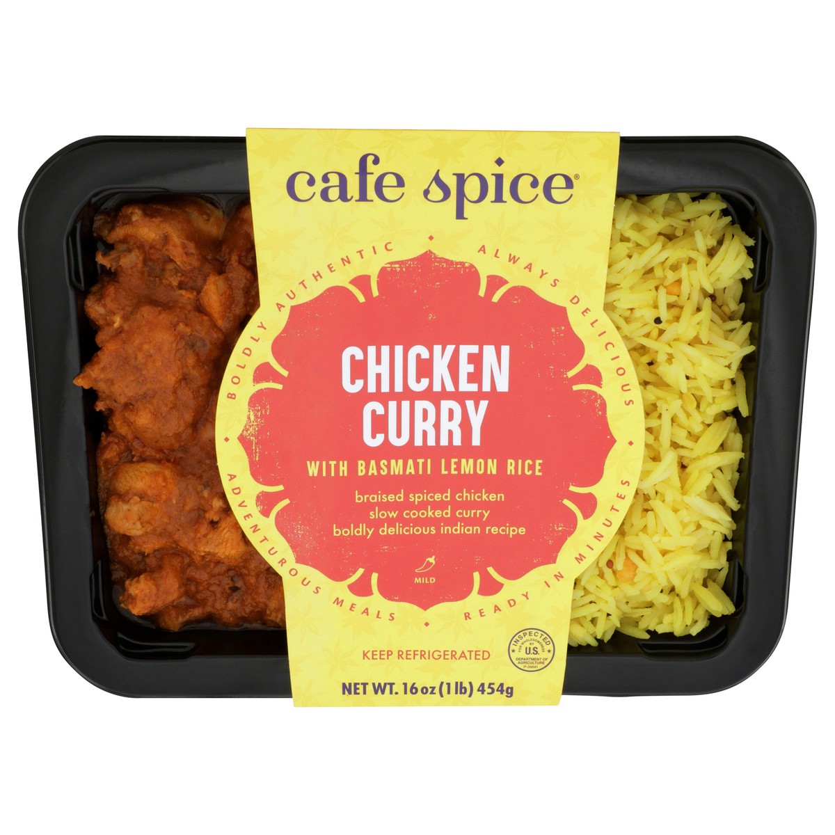 slide 5 of 11, Café Spice Chicken Curry with Lemon Rice, 16 oz