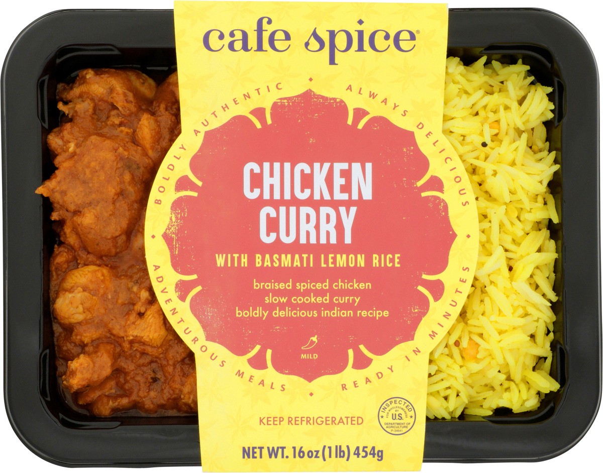 slide 8 of 11, Café Spice Chicken Curry with Lemon Rice, 16 oz
