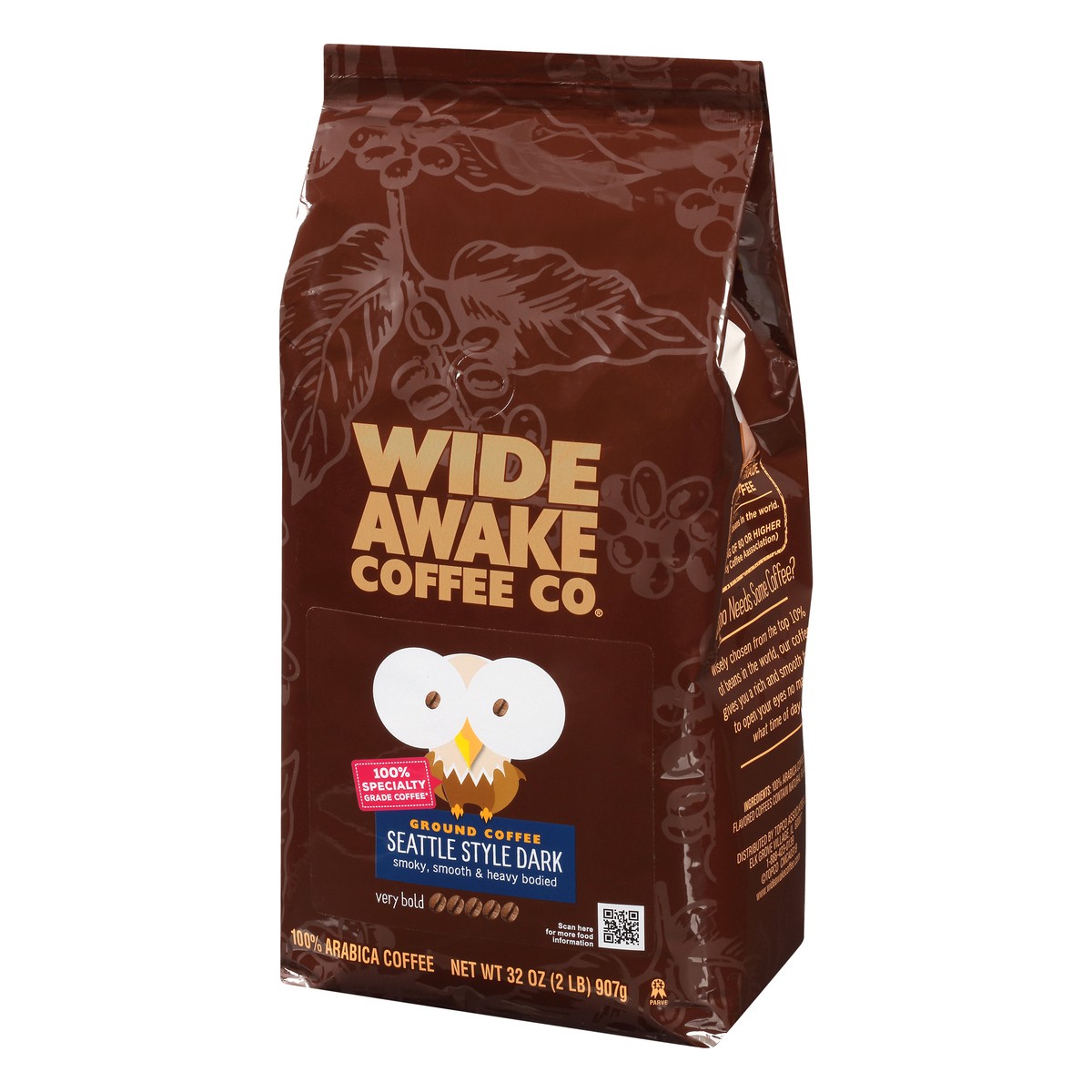 slide 7 of 12, Wide Awake Coffee Co. Ground Very Bold Seattle Style Dark Coffee - 32 oz, 32 oz