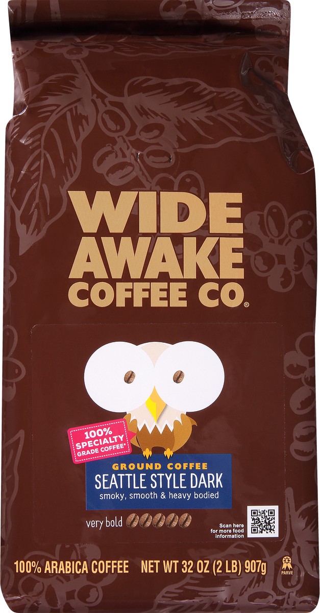 slide 9 of 12, Wide Awake Coffee Co. Ground Very Bold Seattle Style Dark Coffee - 32 oz, 32 oz