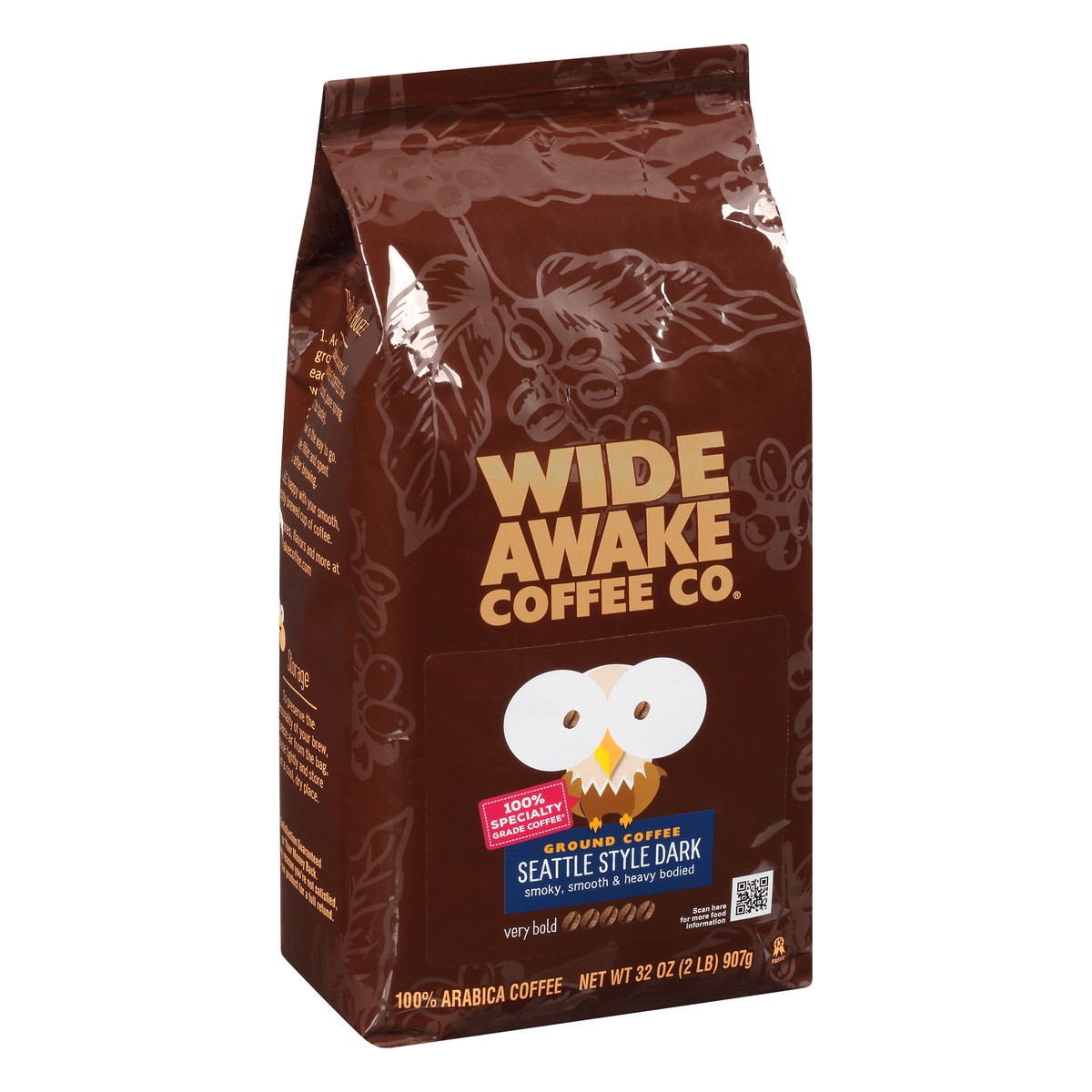 slide 4 of 12, Wide Awake Coffee Co. Ground Very Bold Seattle Style Dark Coffee - 32 oz, 32 oz
