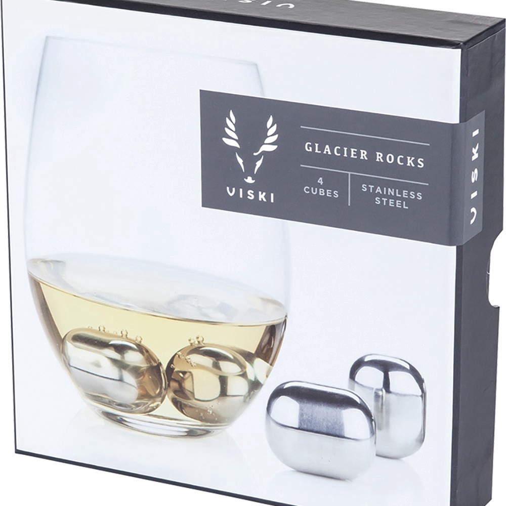 slide 1 of 1, Viski - Glacier Rocks Ss S/4, 1 ct