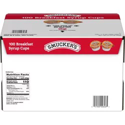 Smucker''s Breakfast Syrup, 1.4 oz Plastic Portion Control Cup, 11 Count Case