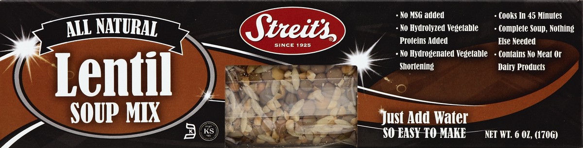 slide 4 of 4, Streit's Soup Mix, Lentil, 6 oz