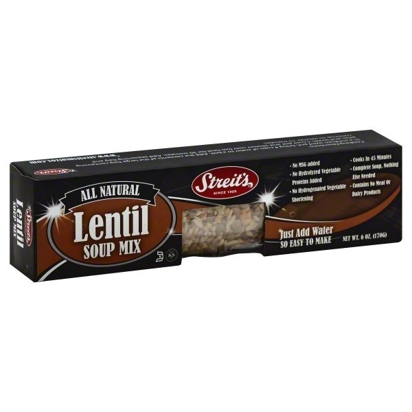 slide 1 of 4, Streit's Soup Mix, Lentil, 6 oz