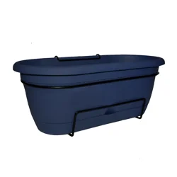 Lucca 18" Window Box Planter Navy