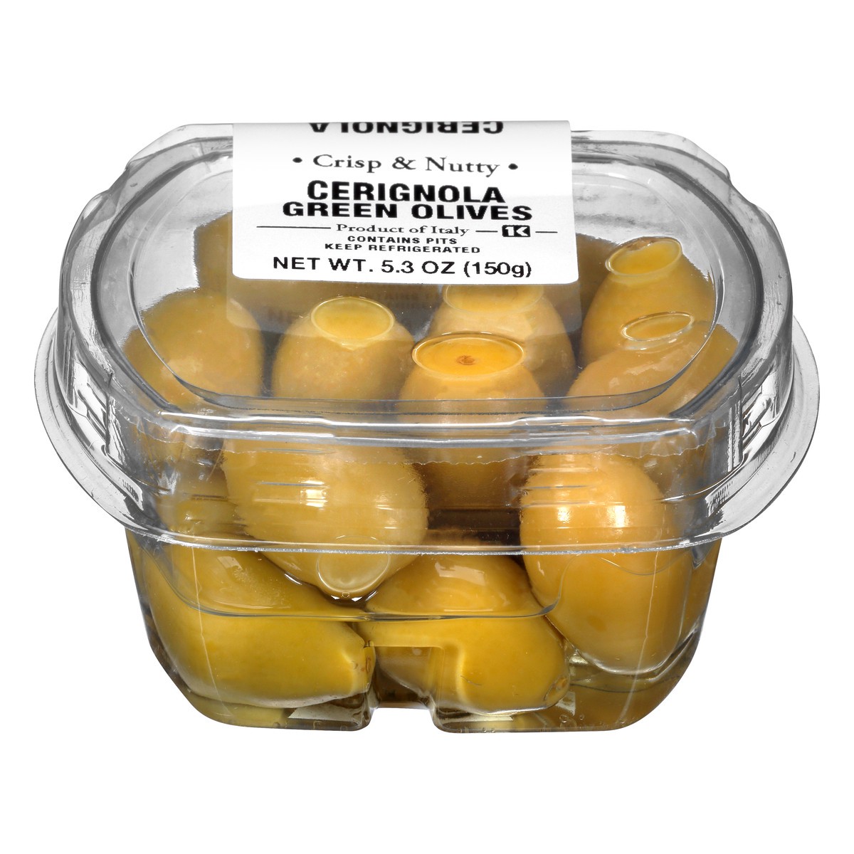 slide 1 of 1, Fresh Pack Gourmet Foods International Green Olives, Cerignola, 5.3 oz