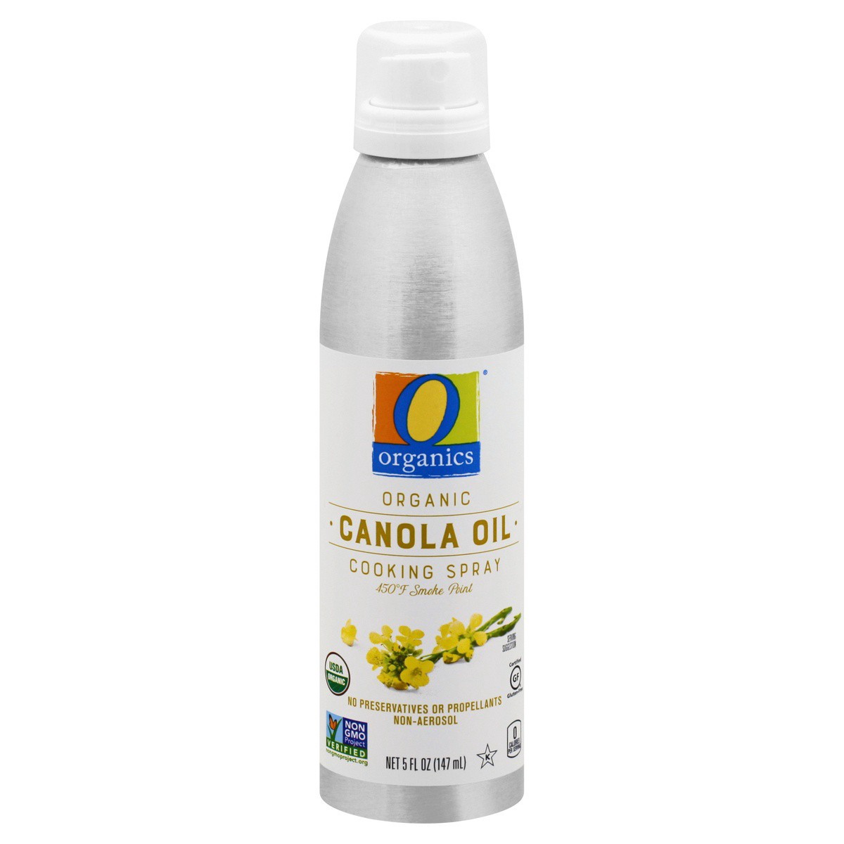 slide 1 of 9, O Organics Organic Canola Oil Cooking Spray Non-Stick, 5 oz