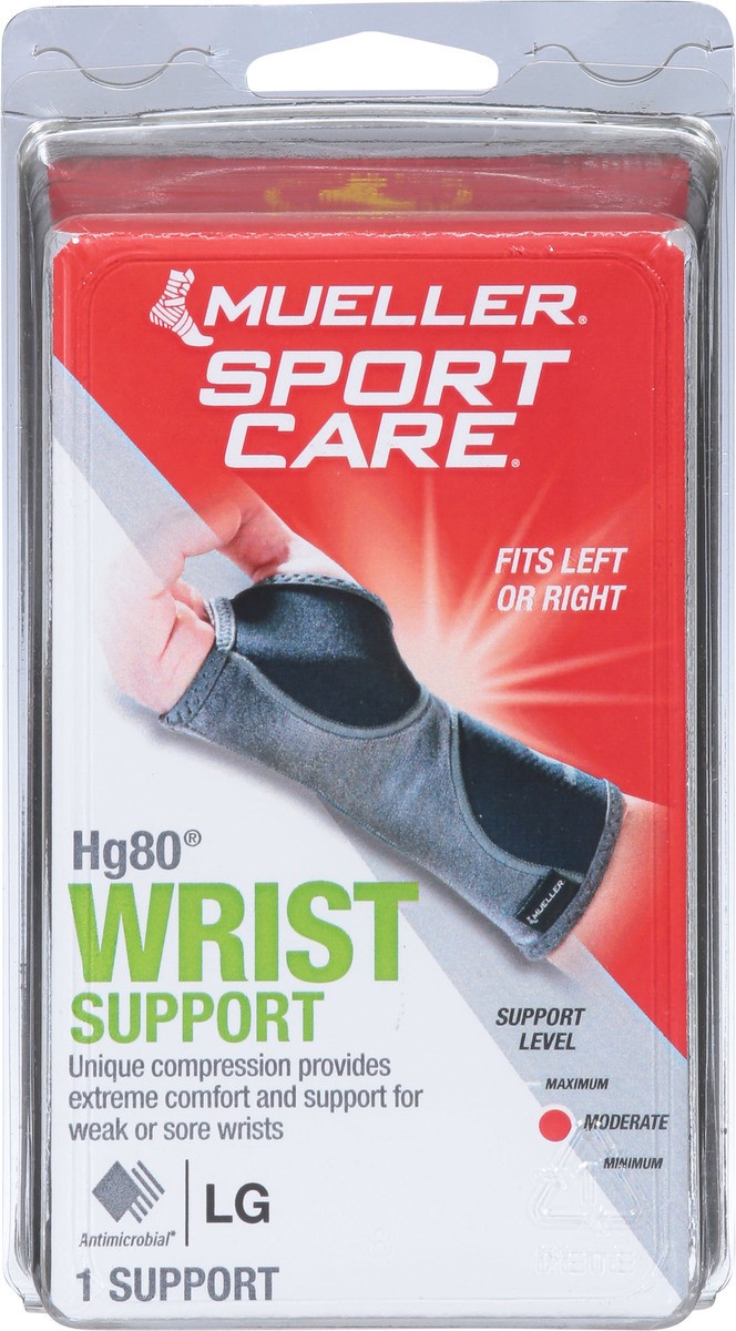 slide 5 of 13, Mueller Sport Care Moderate Hg80 Wrist Support Large 1 ea, large 1 ct