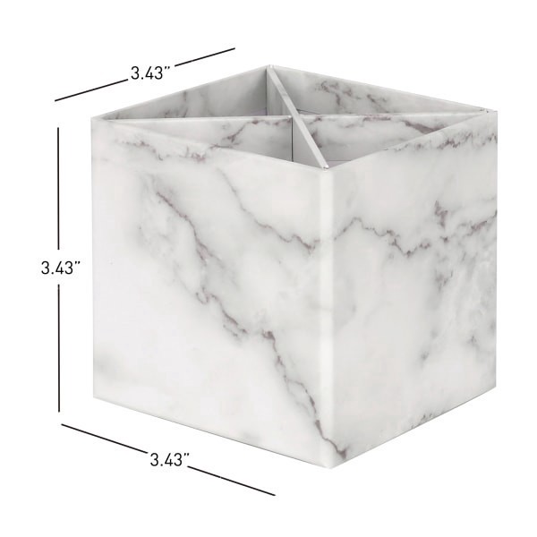 slide 6 of 9, Realspace® 4-Piece Desk Accessory Set, Gray Marble, 4 pc