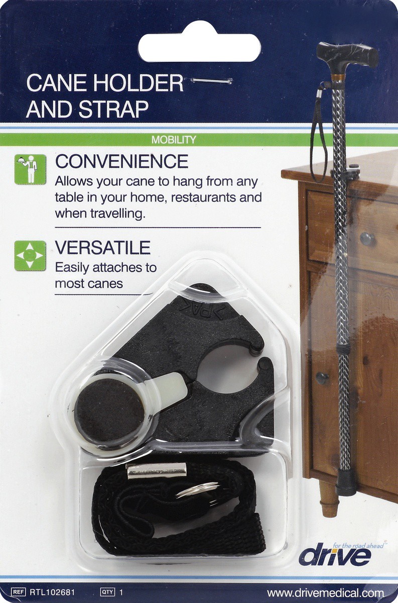 slide 2 of 2, Drive Medical Cane Holder W/ Strap, 