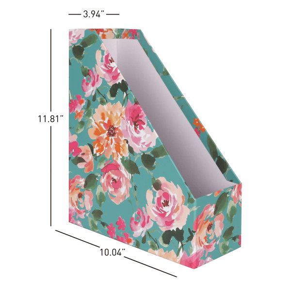 slide 2 of 9, Realspace® 4-Piece Desk Accessory Set, Floral, 4 pc
