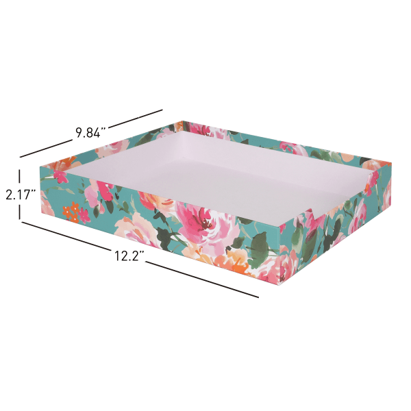 slide 9 of 9, Realspace® 4-Piece Desk Accessory Set, Floral, 4 pc