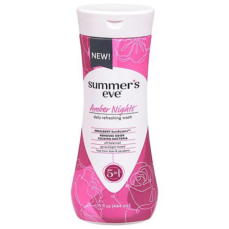 slide 1 of 1, Summer's Eve Amber Nights Cleansing Wash 15oz - 15 FZ, 15 fl oz