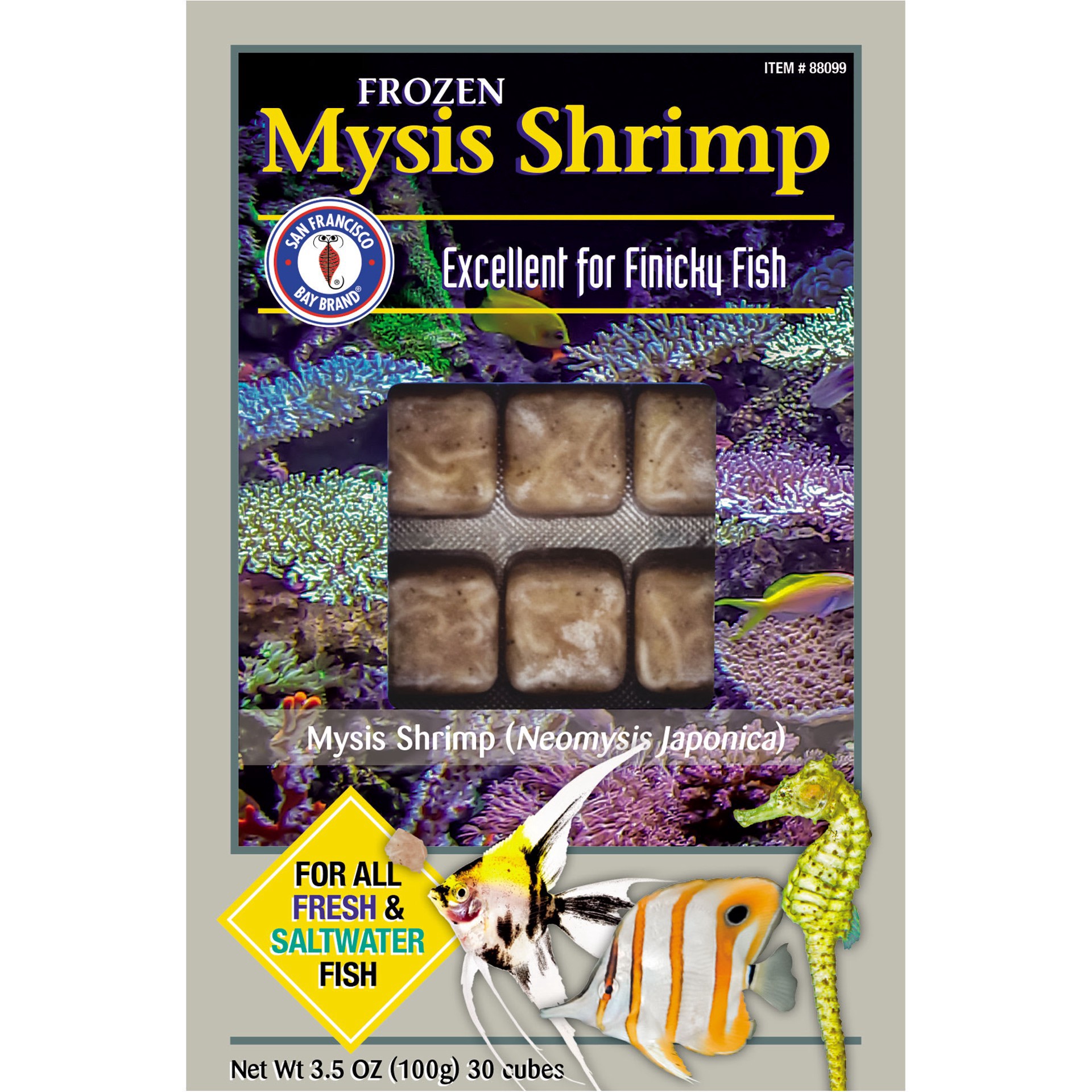 slide 1 of 1, SF Bay Coffee Mysis Shrimp Cube, 1 ct