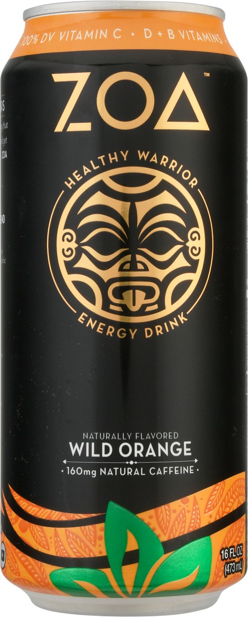 slide 6 of 9, ZOA Wild Orange Energy Drink 16 fl oz Can, 16 fl oz