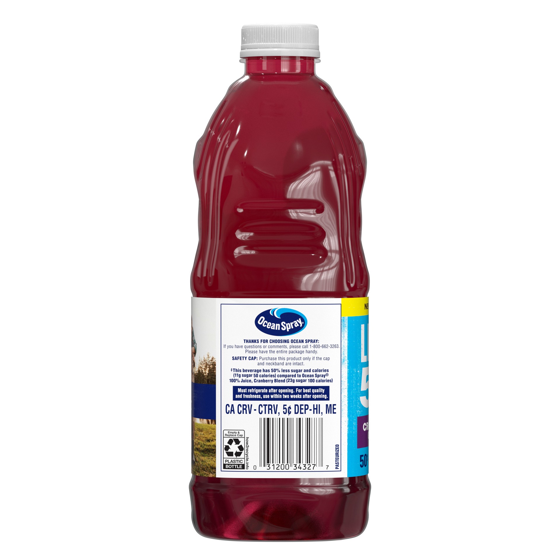 slide 4 of 6, Ocean Spray Light‡ 50 Cran-Grape ™ Cranberry and Grape Juice Drink, 64 fl oz